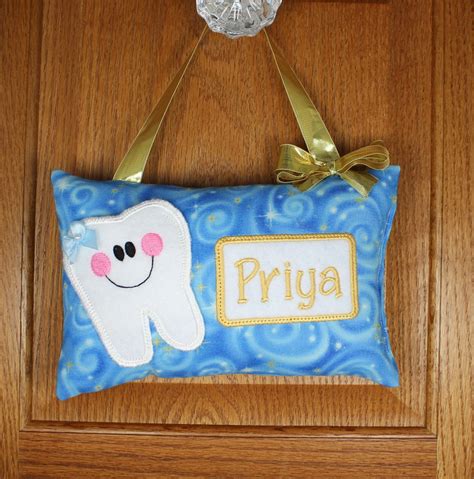 personalized tooth pillow